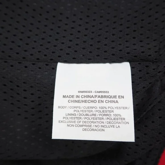 Nike Air Jordan Retro 1 Woven Jacket Black Red Men Basketball - Picture 7 of 11